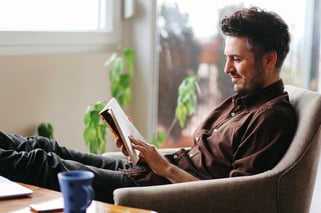 man reading