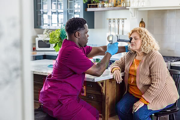 at home health evaluation - eye test