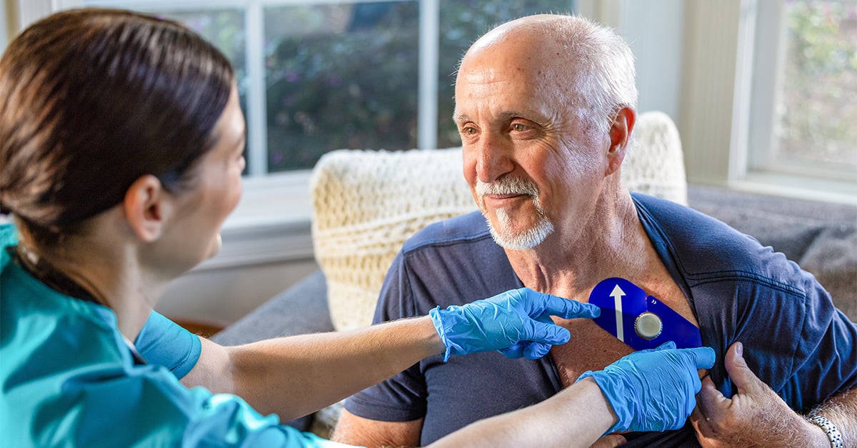 Clinician performing test on member.